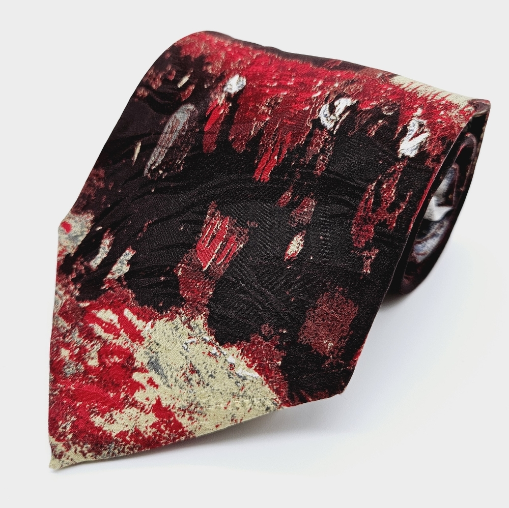 LES MONTRÉUX | 100% silk Chapel At Nuenen Vincent Willem Van Gogh 1884 neck tie